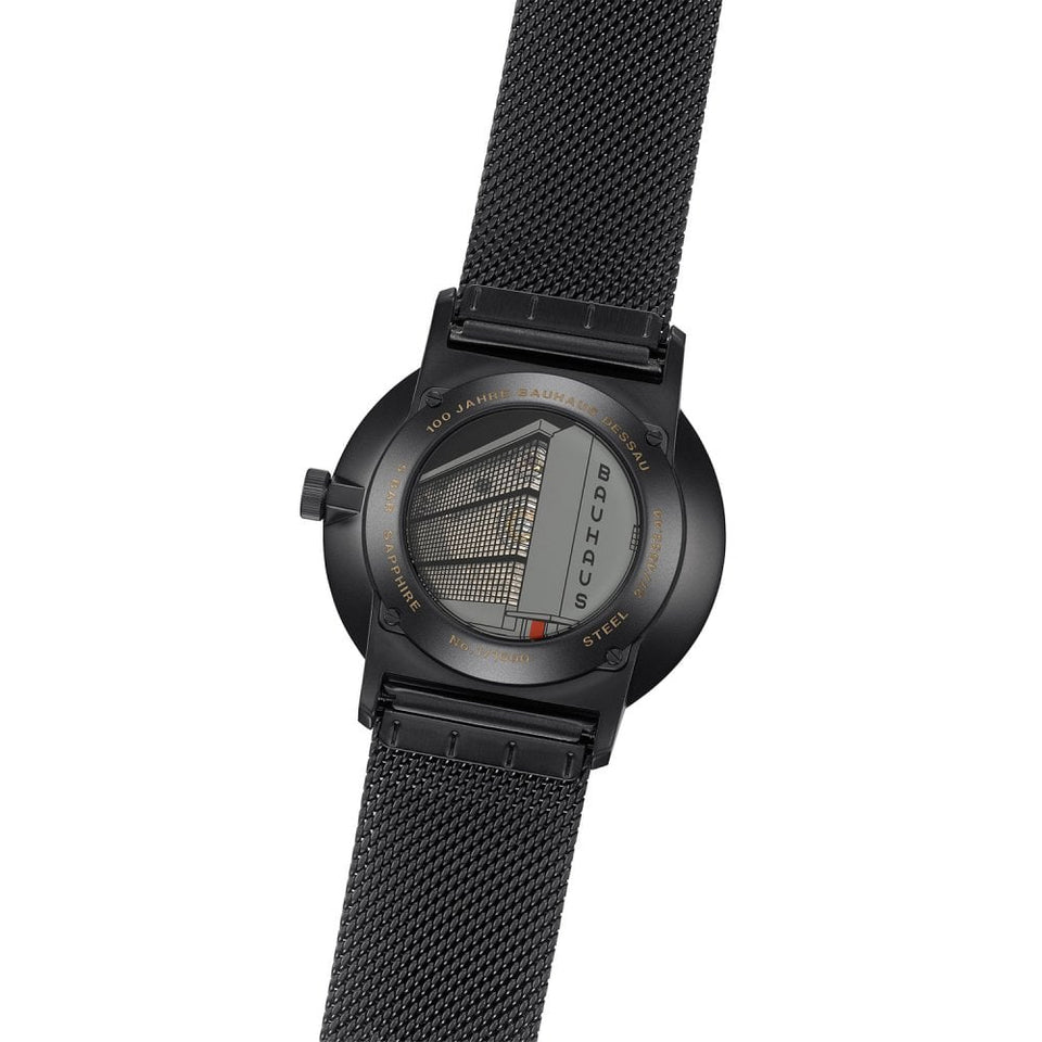 Junghans Men's Form A Bauhaus 39mm Black Mesh Limited Edition Watch | XXXX/1000