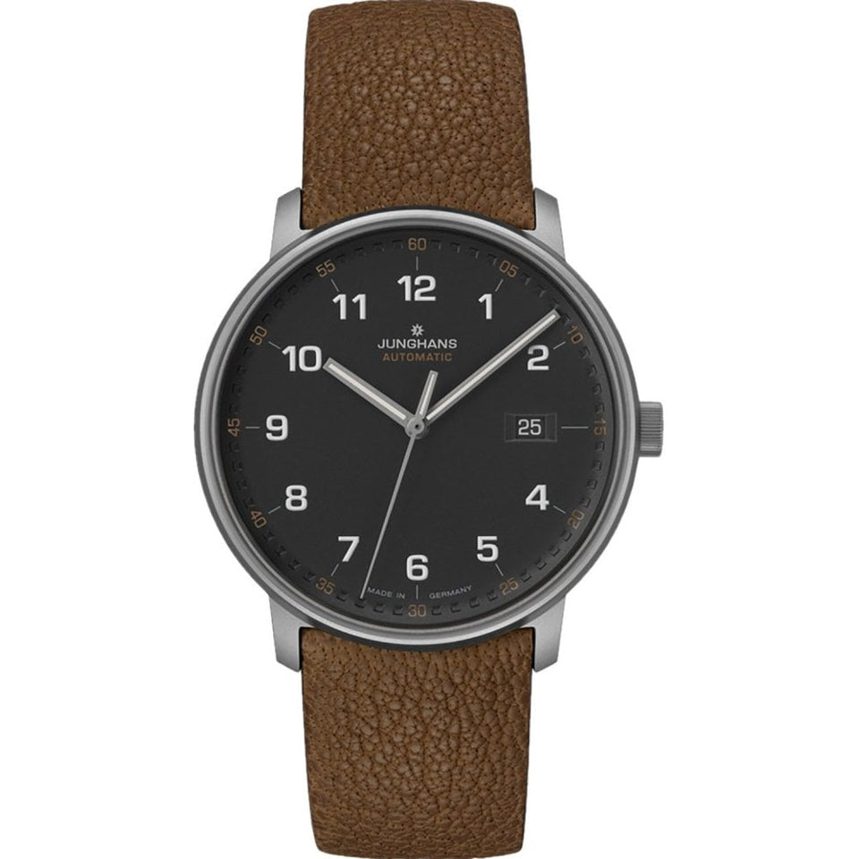 Junghans FORM A Titan 40mm Leather Strap Watch