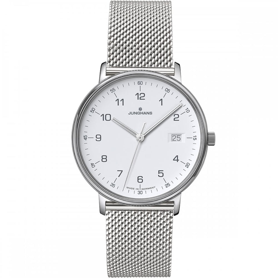 Junghans Ladies FORM 34mm Quartz Mesh Bracelet Watch