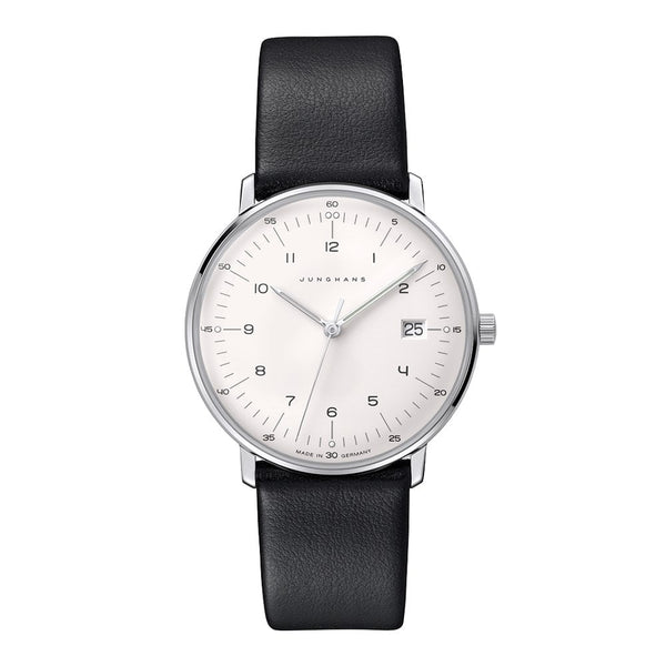 Junghans Ladies Max Bill 32mm Black Strap Quartz Watch
