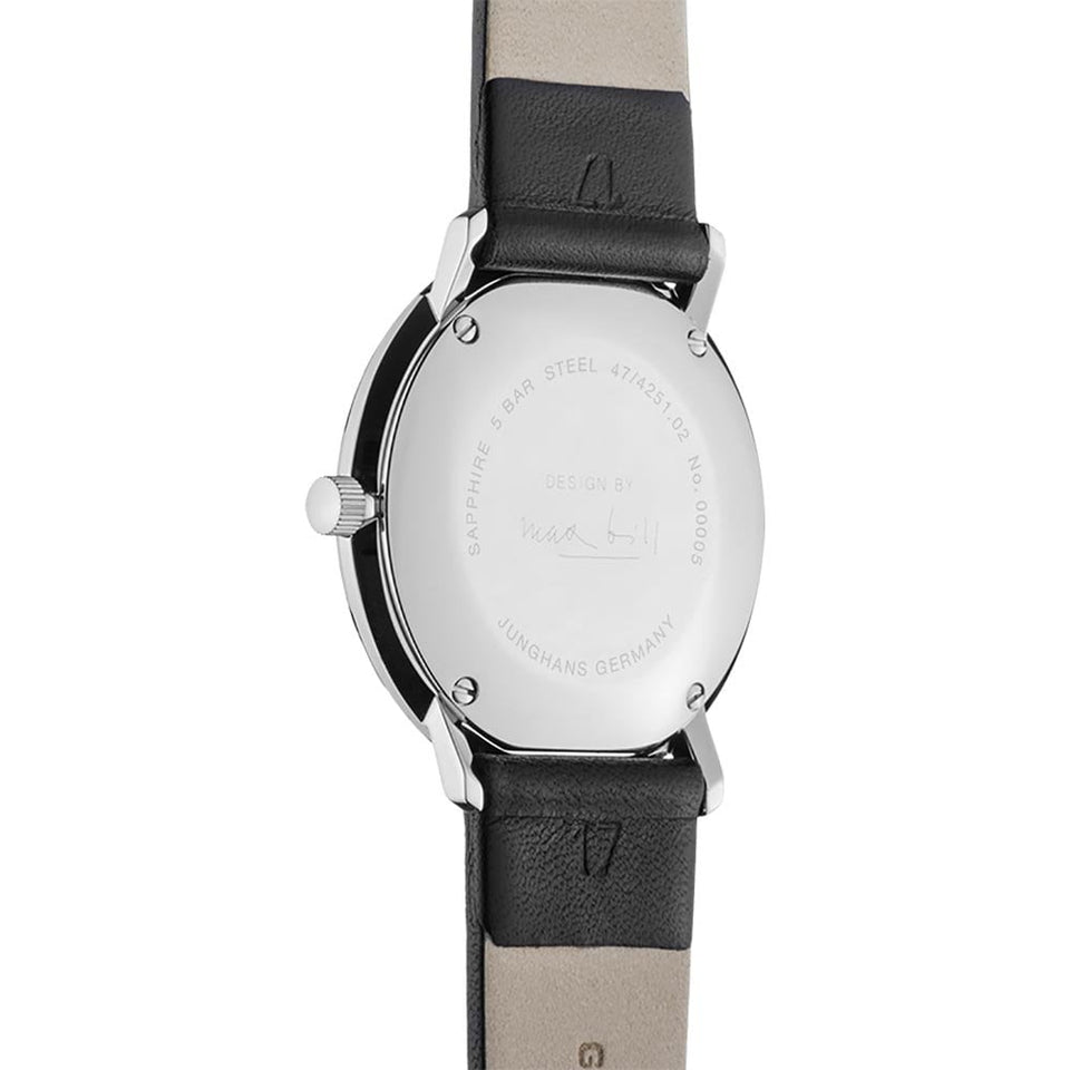 Junghans Ladies Max Bill 32mm Black Strap Watch