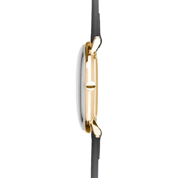 Junghans Ladies Max Bill 32mm Grey Leather Quartz Watch