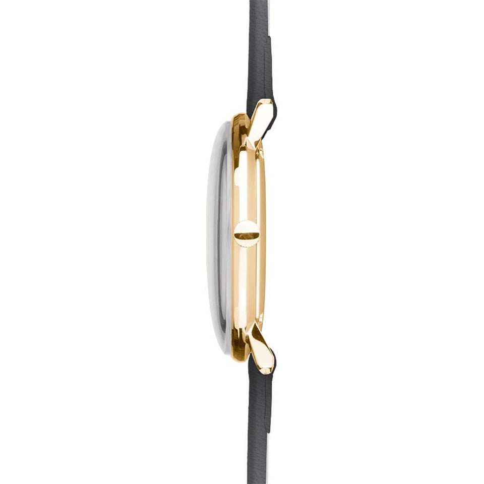 Junghans Ladies Max Bill 32mm Grey Leather Quartz Watch