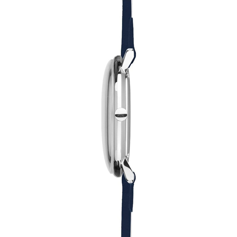 Junghans Ladies Max Bill Bauhaus Blue Strap 33mm Watch