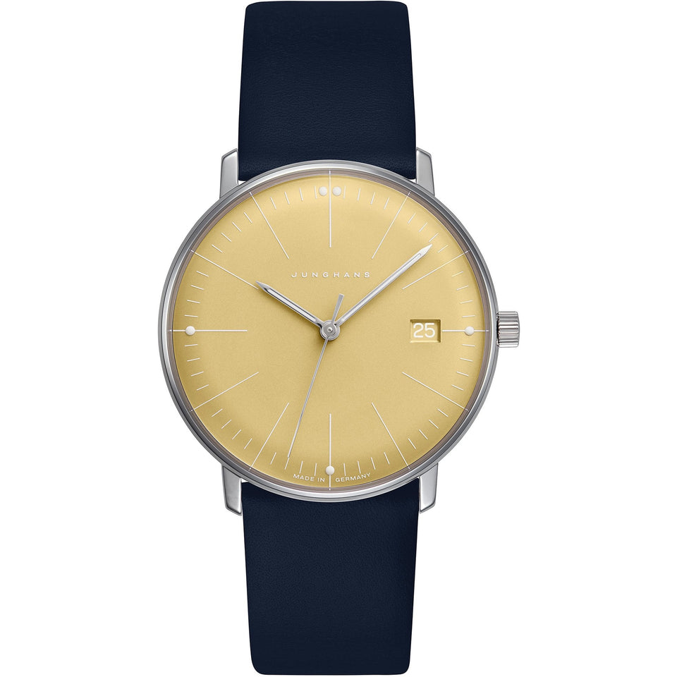 Junghans Ladies Max Bill 33mm Quartz Honey Yellow Watch