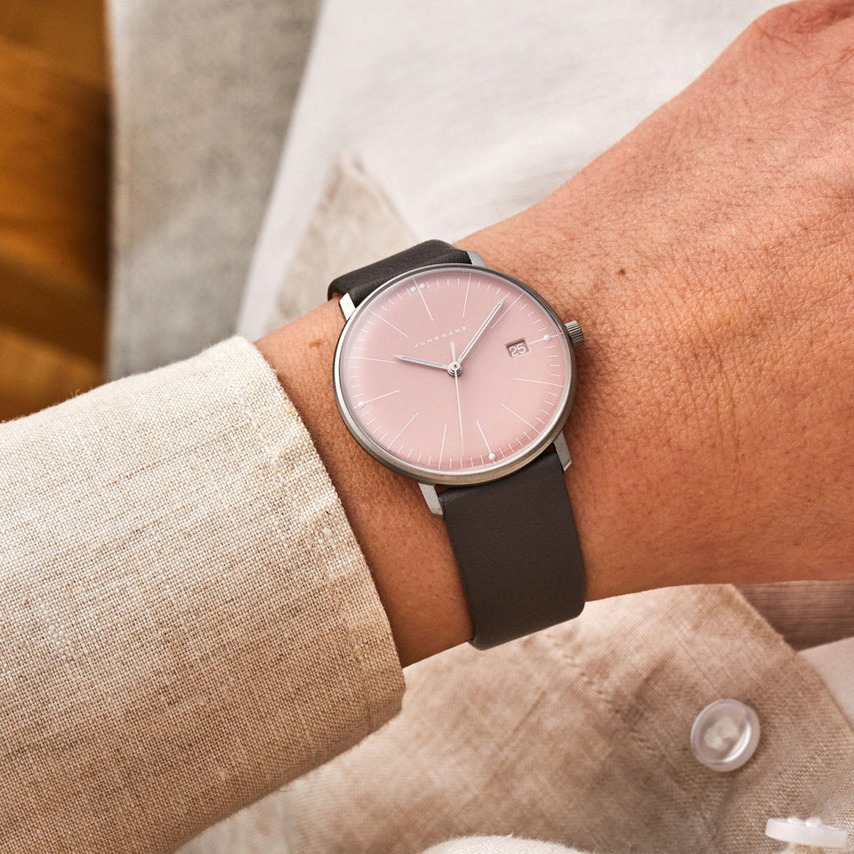 Junghans Ladies Max Bill 33mm Quartz Pale Pink Watch