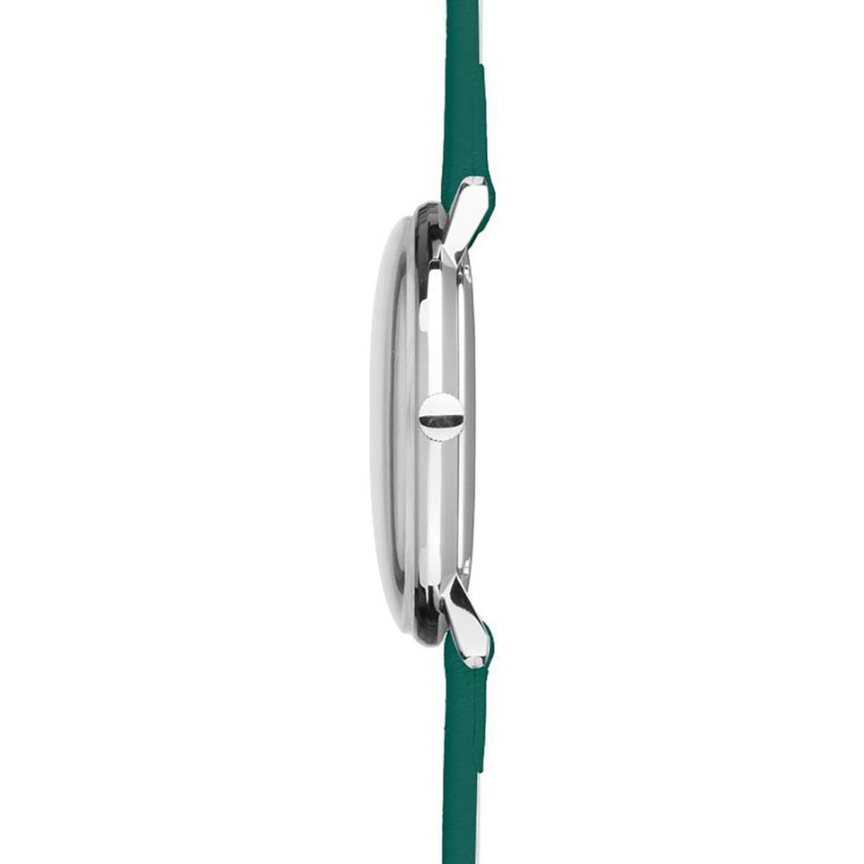 Junghans Ladies Max Bill Bauhaus Green Strap 33mm Watch