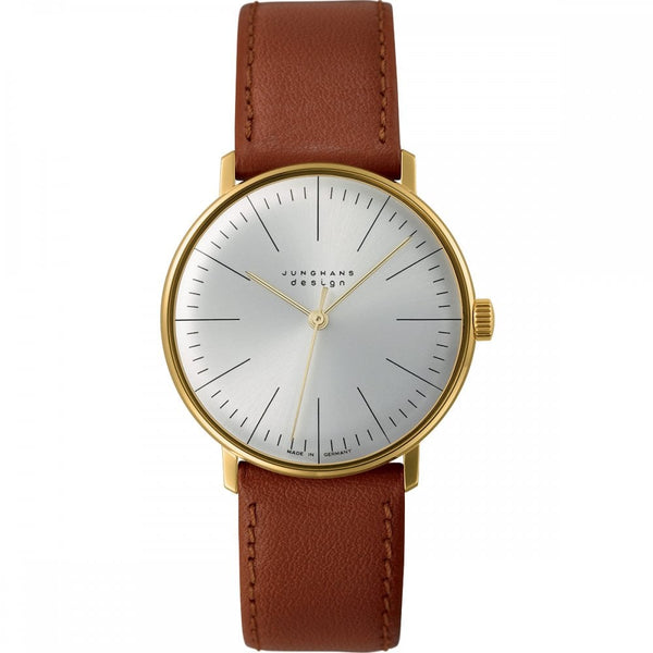 Junghans Max Bill Handaufzug Tan Leather 34mm Watch