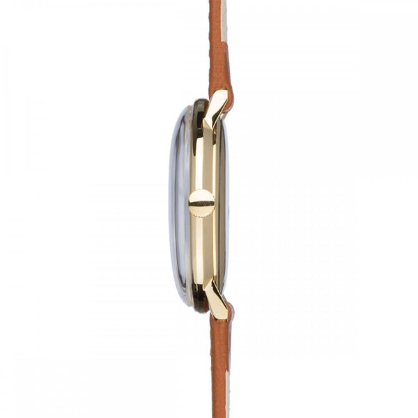 Junghans Max Bill Handaufzug Tan Leather 34mm Watch