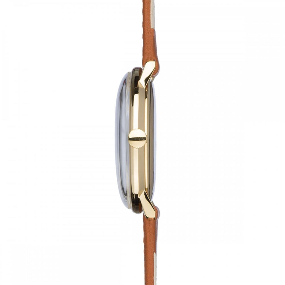 Junghans Max Bill Handaufzug Tan Leather 34mm Watch