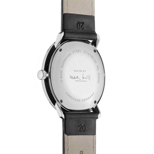 Junghans Max Bill Kleine Automatic Black Leather 34mm Watch