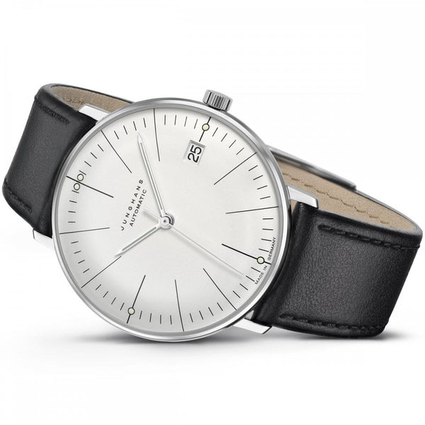 Junghans Max Bill Kleine Automatic Black Leather 34mm Watch
