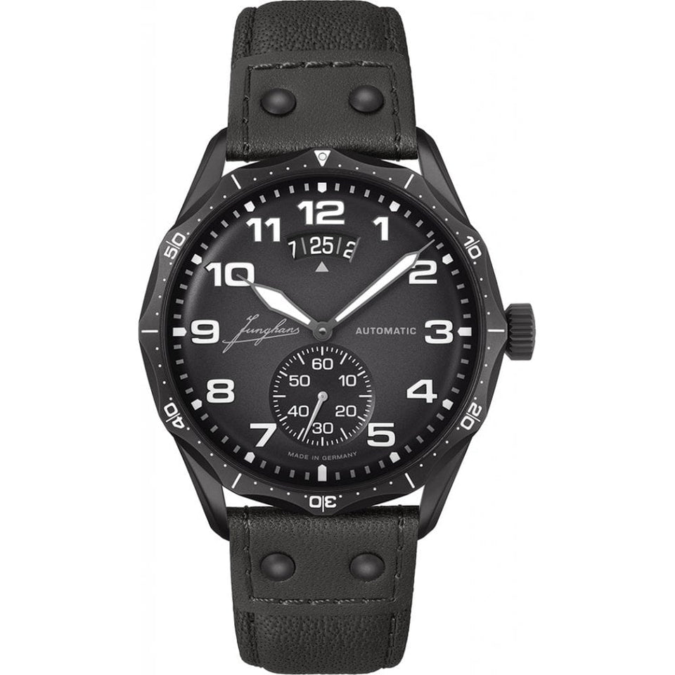 Junghans Meister Pilot Men's 43mm Automatic Black Dial Watch