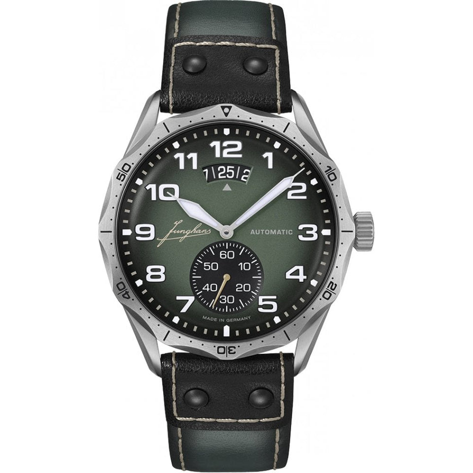 Junghans Meister Pilot Men's 43mm Automatic Green Dial Watch