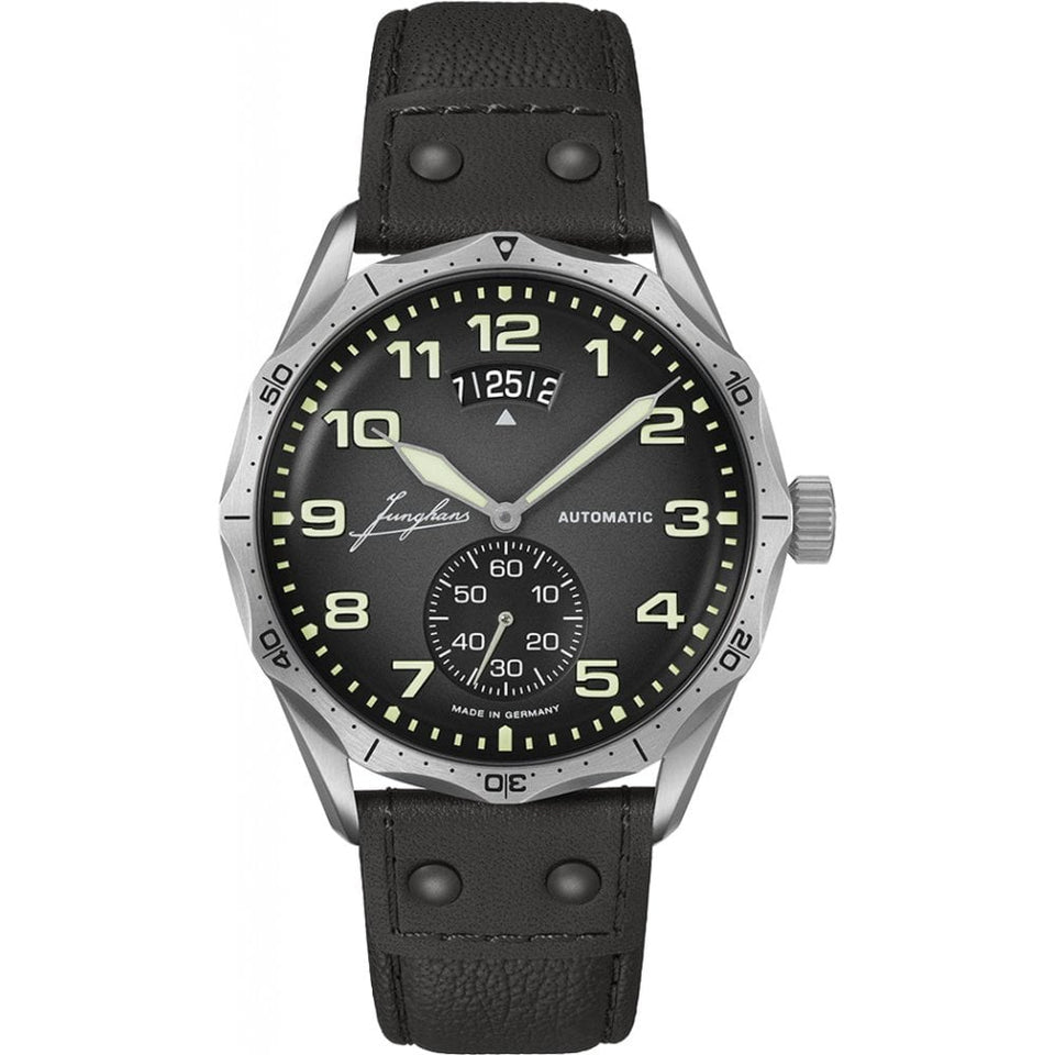 Junghans Meister Pilot Men's 43mm Automatic Grey Dial Watch