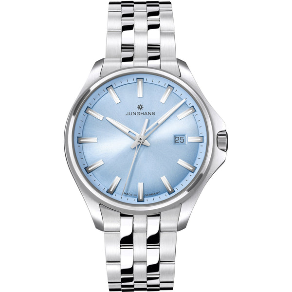 Junghans Meister S Ice Blue Dial 35mm Quartz Watch