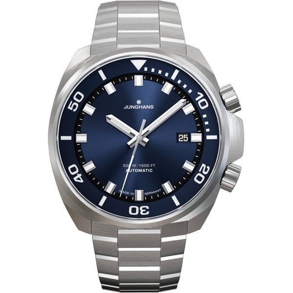 Junghans Mens Aquaris 47mm Blue Dial Watch