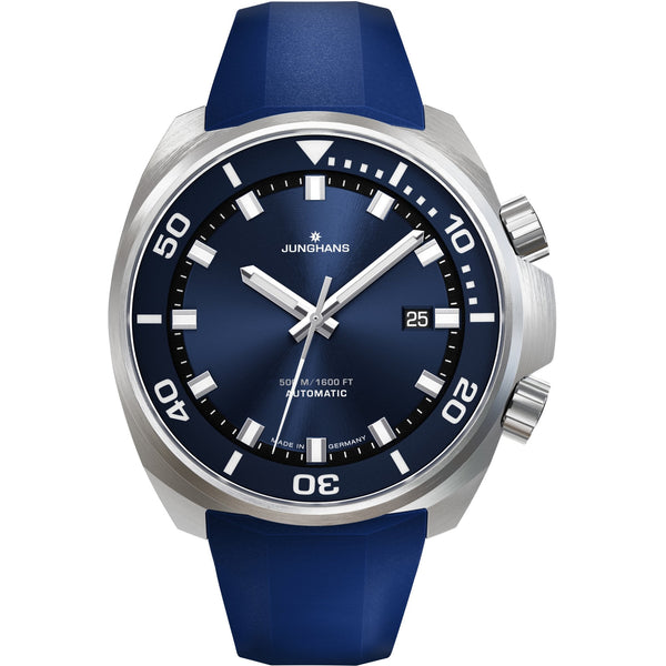 Junghans Mens Aquaris 47mm Blue Dial Watch