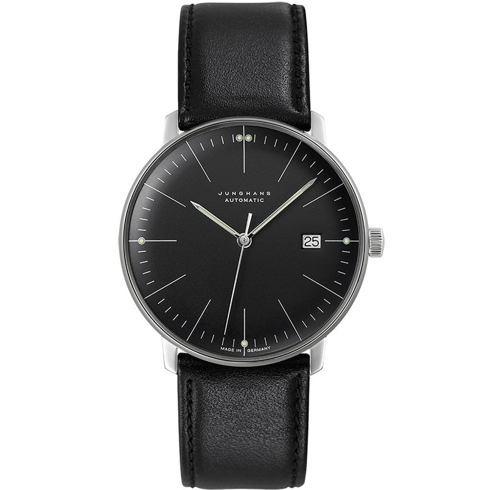 Junghans Men's Max Bill Automatic 38mm Black Dial Watch
