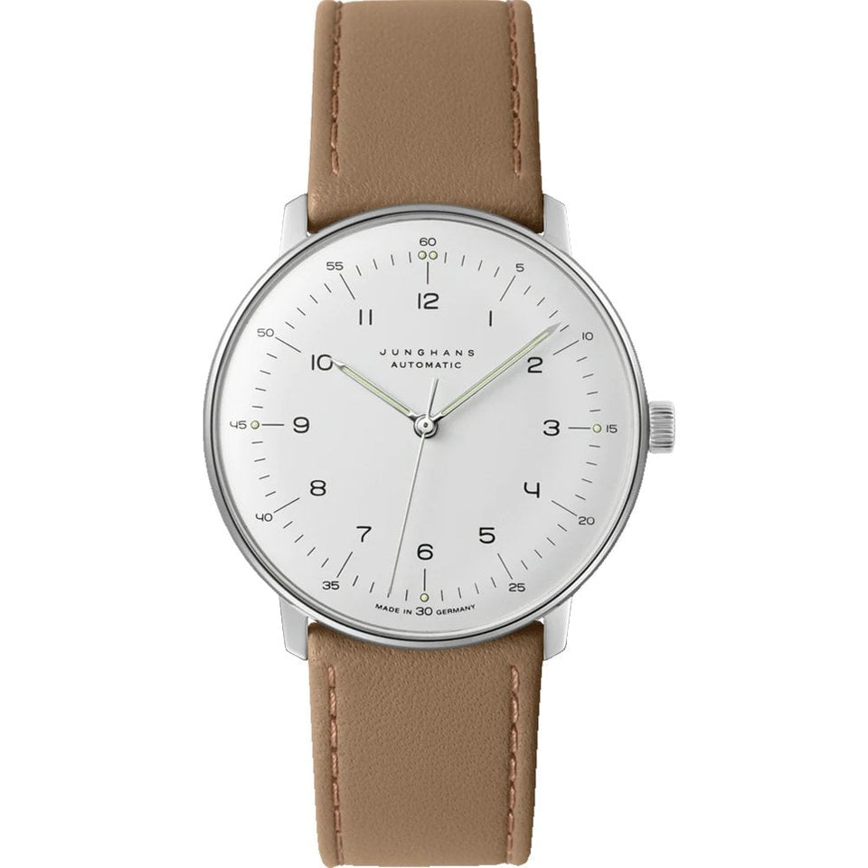 Junghans Men's Max Bill Automatic Brown Strap 38mm Watch