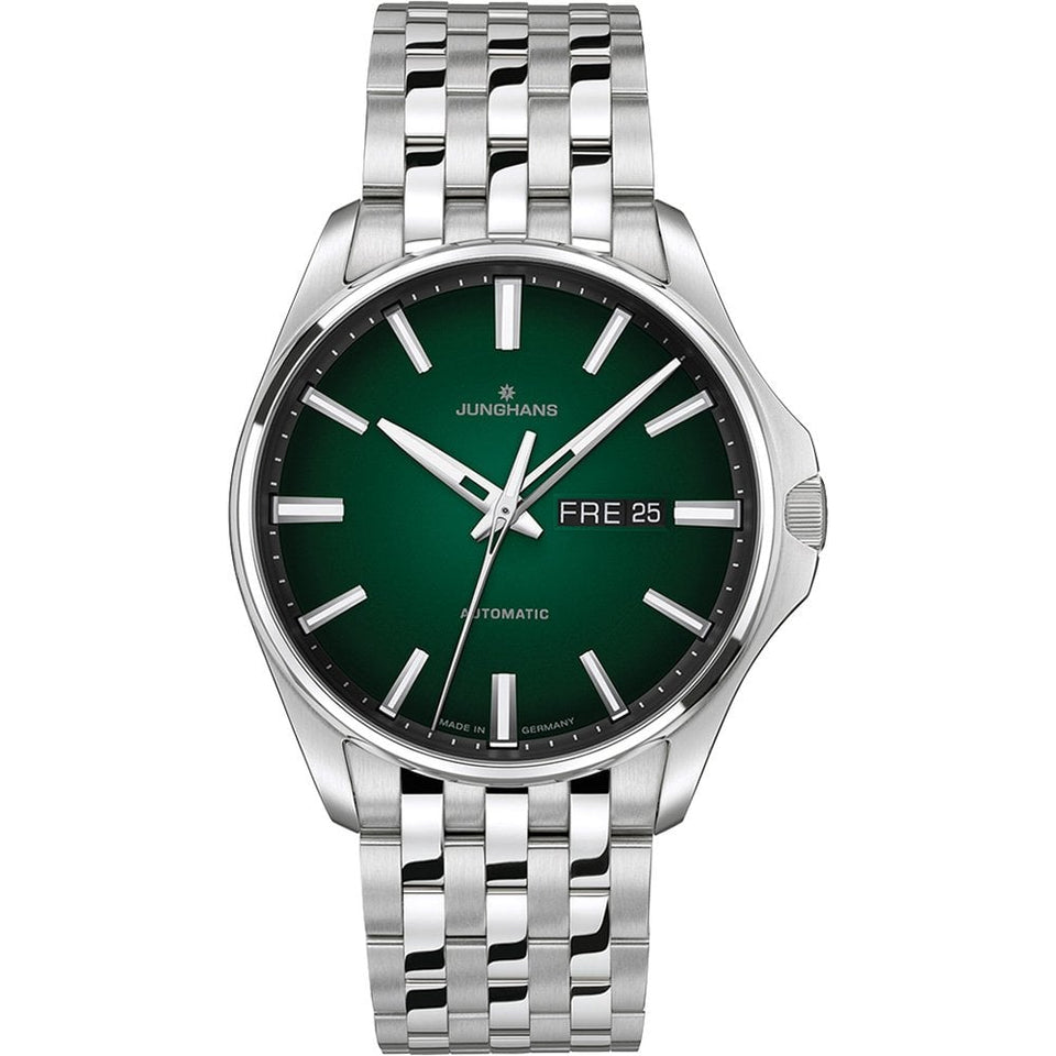 Junghans Mens Meister S Automatic Green Dial Watch