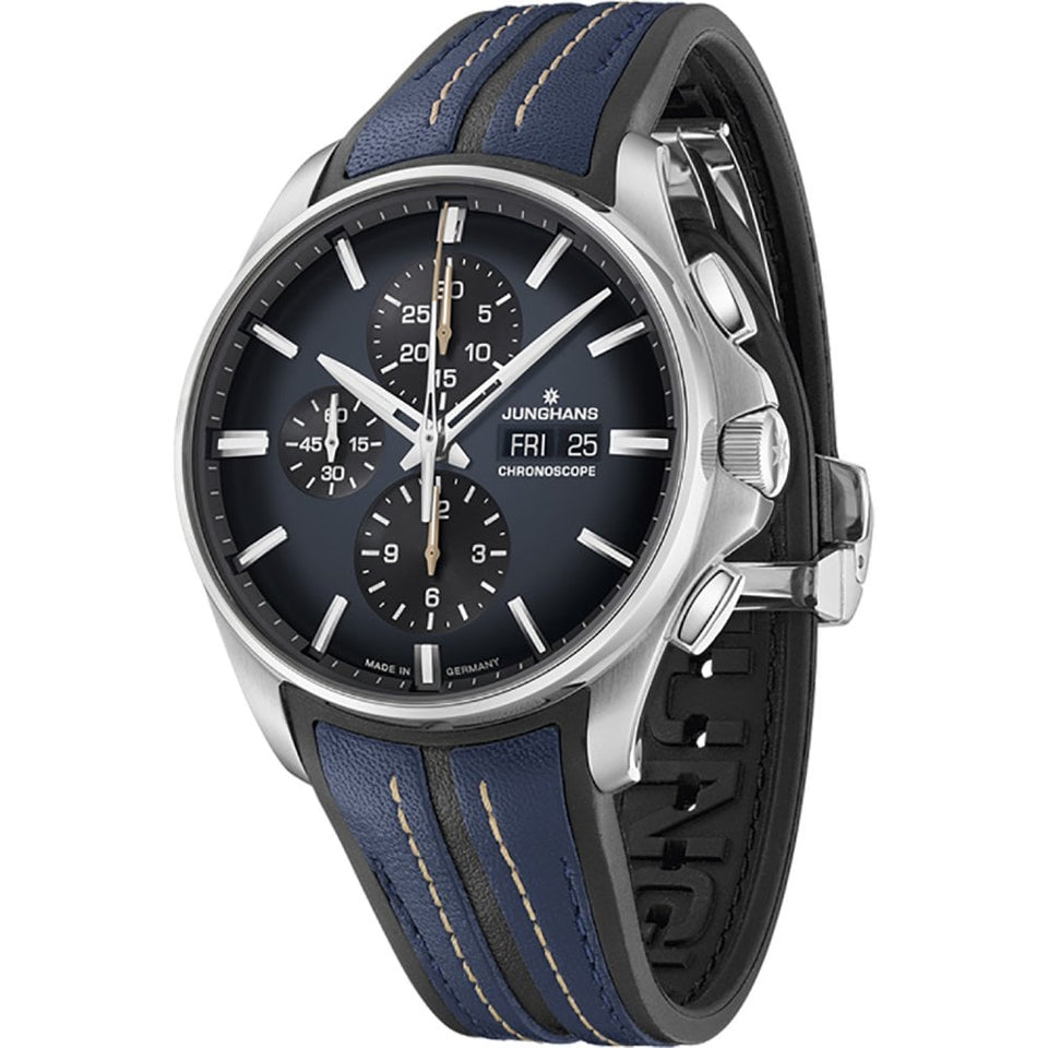 Junghans Men's Meister S Chronoscope Watch, English Date