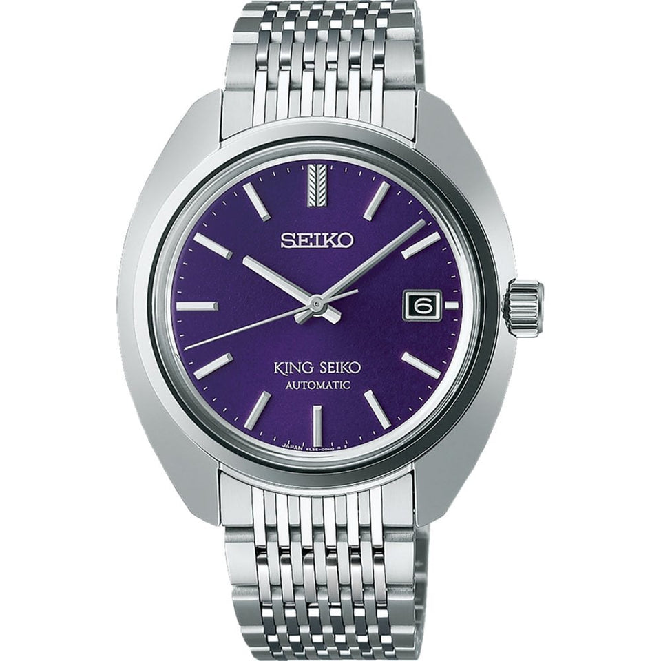 King Seiko Men's 39mm ‘Edo Purple’ 6L 1969 Re-Interpretation Watch