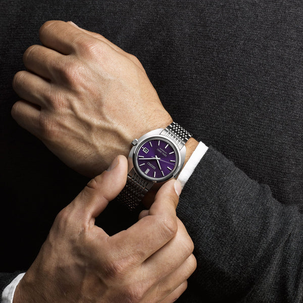 King Seiko Men's 39mm ‘Edo Purple’ 6L 1969 Re-Interpretation Watch