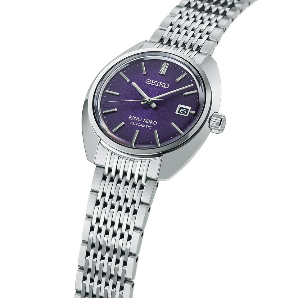King Seiko Men's 39mm ‘Edo Purple’ 6L 1969 Re-Interpretation Watch