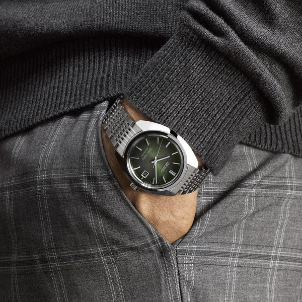 King Seiko Men's 39mm ‘Forest Green’ 6L 1969 Re-Interpretation Watch