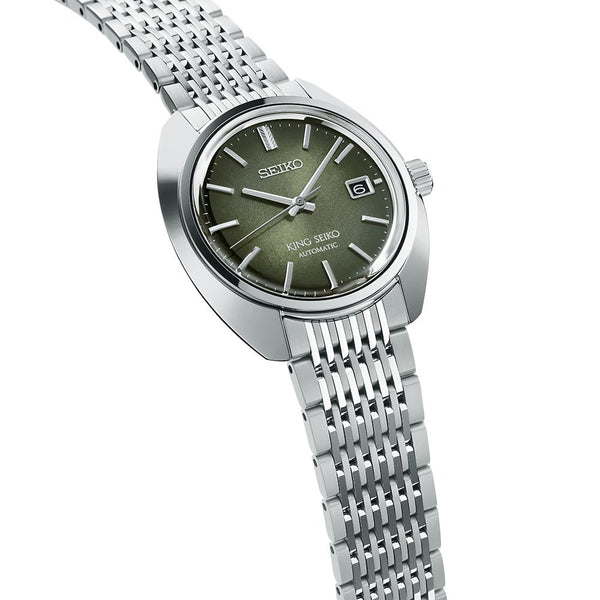 King Seiko Men's 39mm ‘Forest Green’ 6L 1969 Re-Interpretation Watch