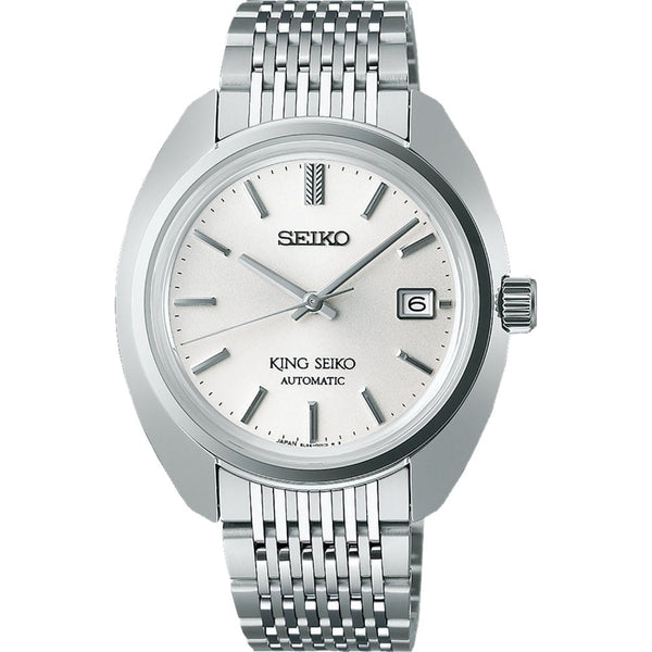 King Seiko Men's 39mm ‘Metropolis Silver’ 6L 1969 Re-Interpretation Watch