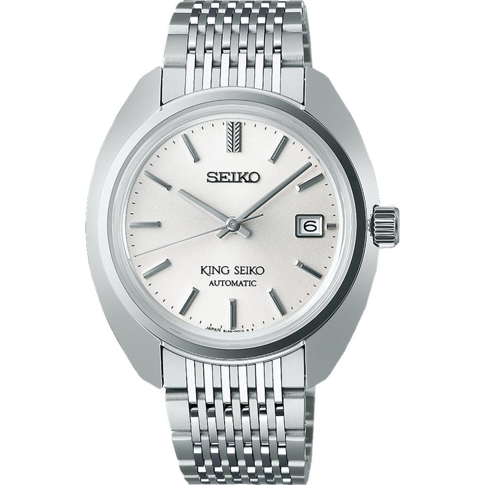 King Seiko Men's 39mm ‘Metropolis Silver’ 6L 1969 Re-Interpretation Watch