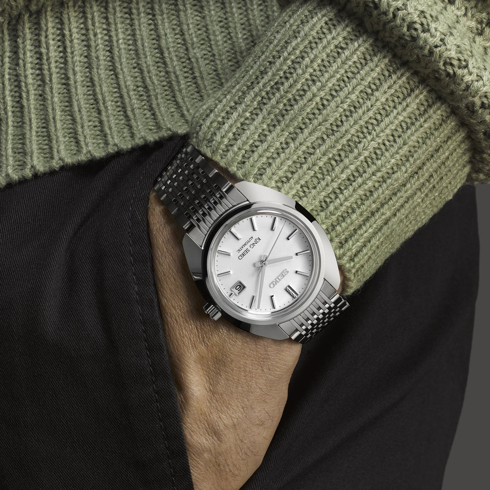 King Seiko Men's 39mm ‘Metropolis Silver’ 6L 1969 Re-Interpretation Watch