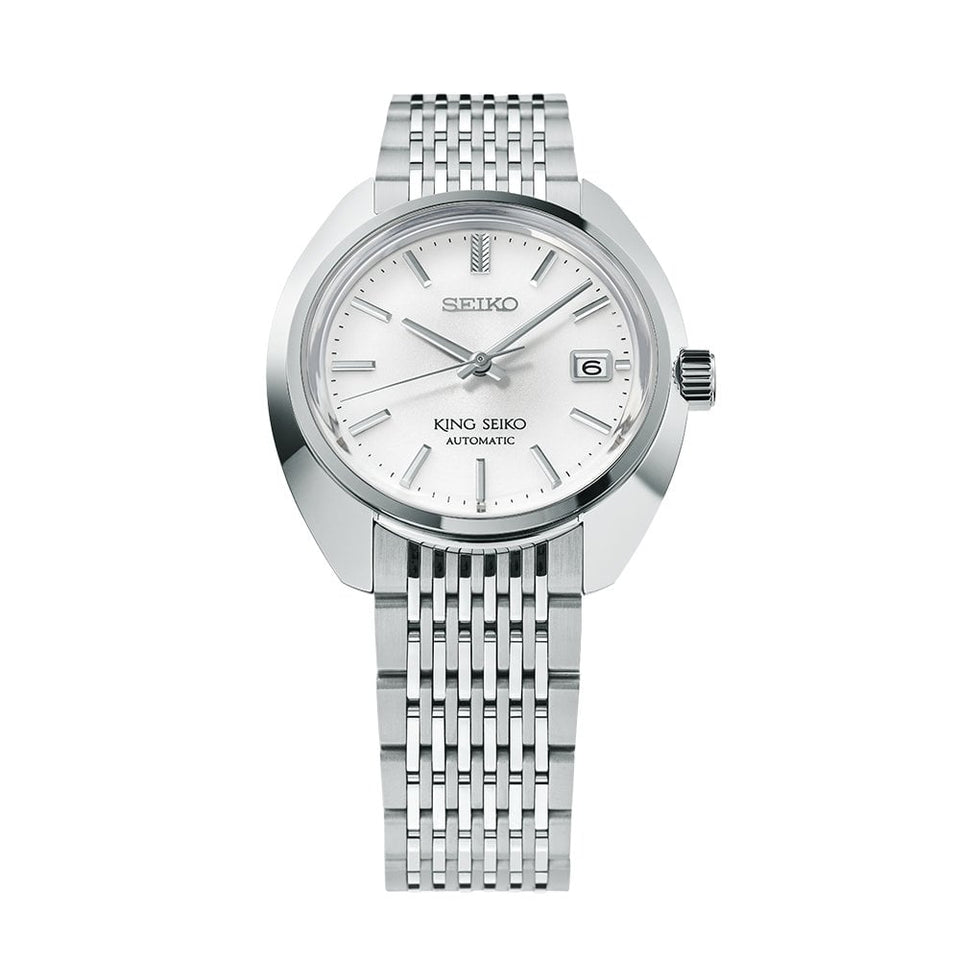 King Seiko Men's 39mm ‘Metropolis Silver’ 6L 1969 Re-Interpretation Watch
