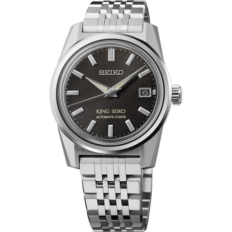 King Seiko Men's ‘Charcoal Suit’ KSK 6R 38mm Automatic Watch