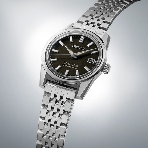 King Seiko Men's ‘Charcoal Suit’ KSK 6R 38mm Automatic Watch