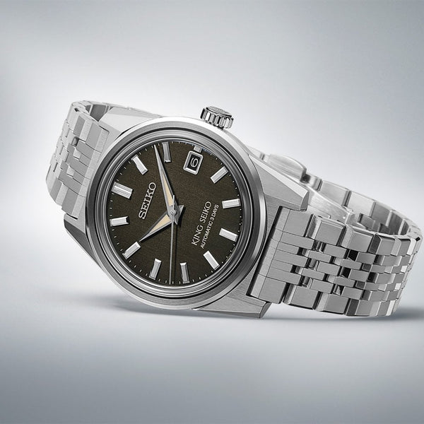 King Seiko Men's ‘Charcoal Suit’ KSK 6R 38mm Automatic Watch