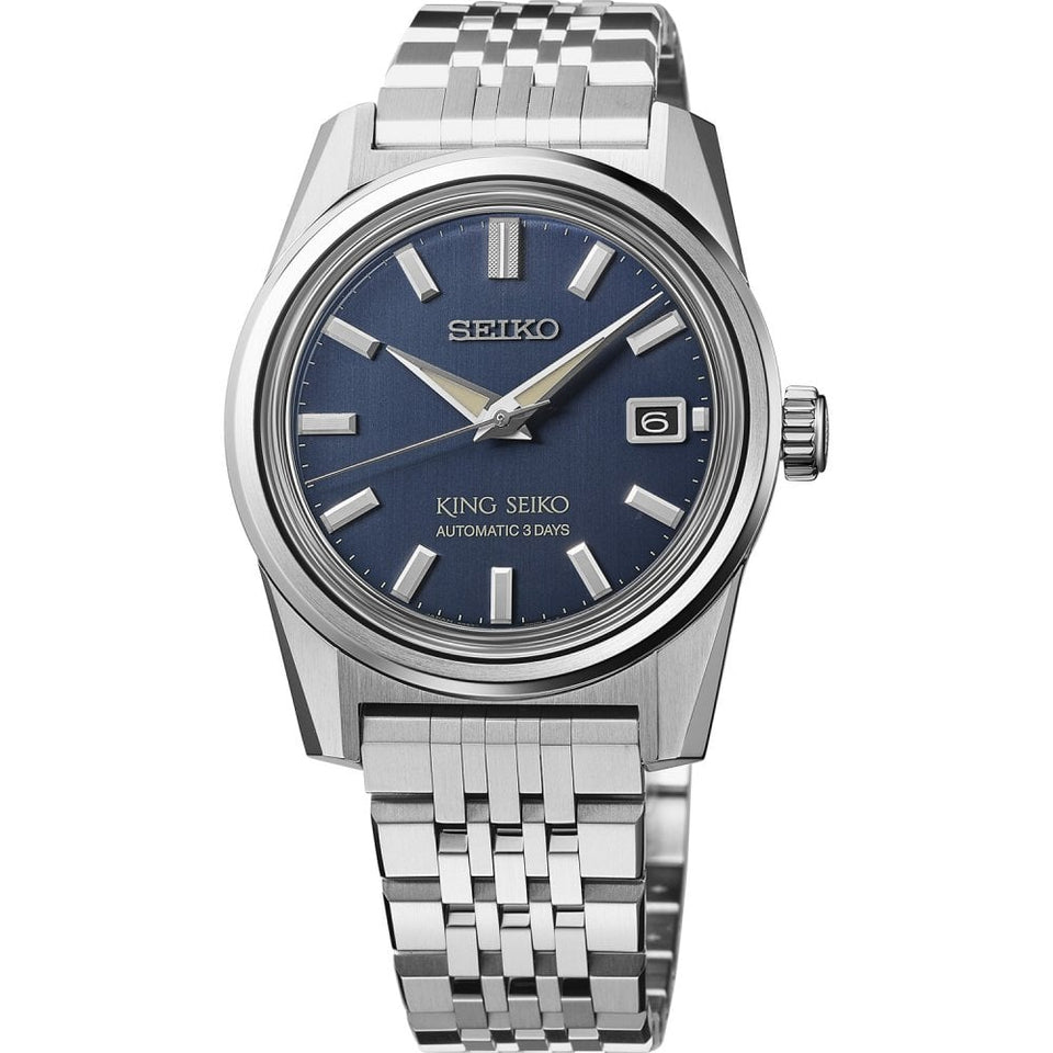 King Seiko Men's ‘Indigo Denim’ KSK 6R 38mm Automatic Watch