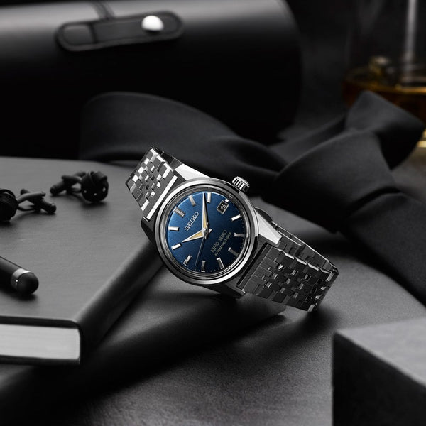 King Seiko Men's ‘Indigo Denim’ KSK 6R 38mm Automatic Watch