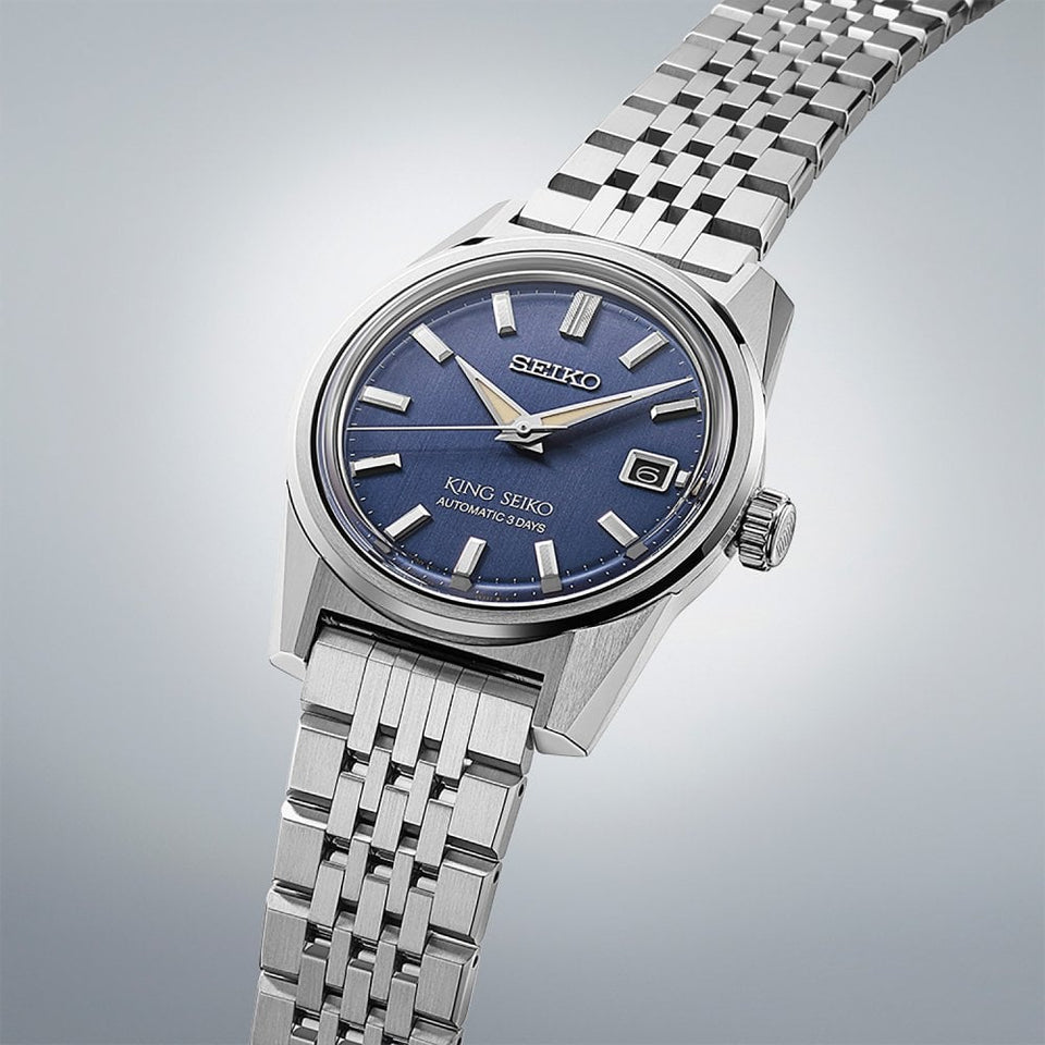 King Seiko Men's ‘Indigo Denim’ KSK 6R 38mm Automatic Watch