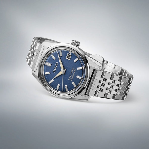 King Seiko Men's ‘Indigo Denim’ KSK 6R 38mm Automatic Watch
