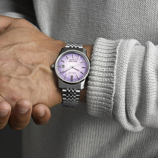 King Seiko Men's KSK 'Tenjin-Fuji Violet' Dial Automatic Watch