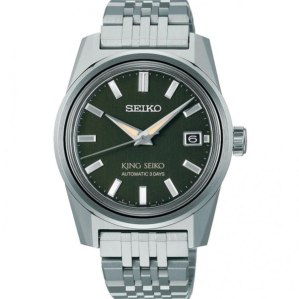 King Seiko Men's ‘Olive Suede’ KSK 6R 38mm Automatic Watch