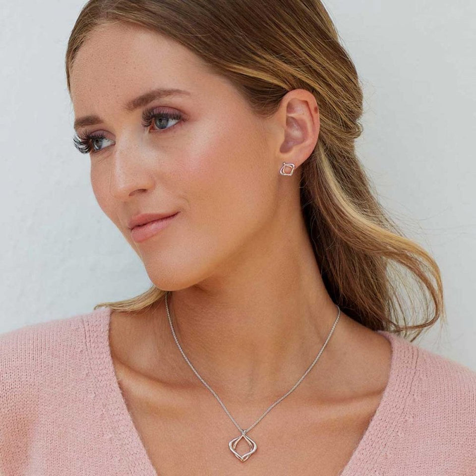 Kit Heath Ladies Alicia Rose Two Tone Entwined Necklace
