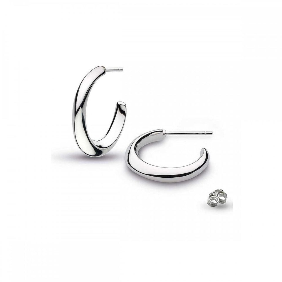 Kit Heath Ladies Bevel Cirque Midi Hoop Earrings