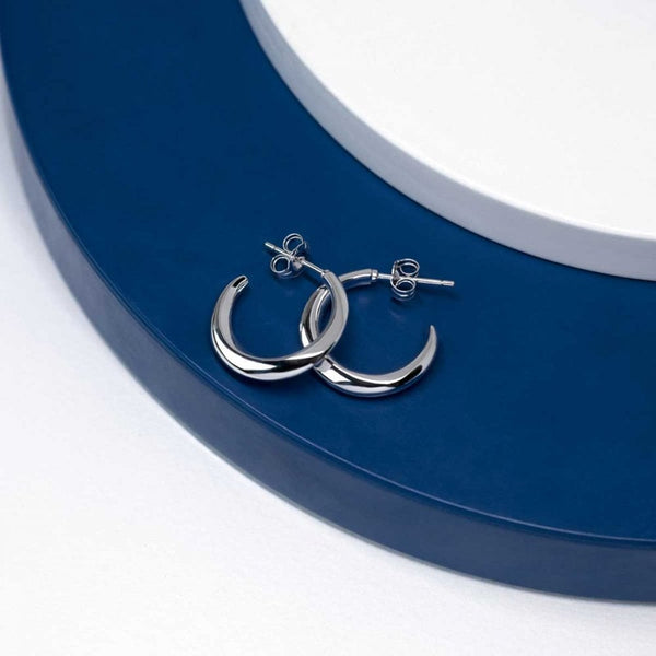 Kit Heath Ladies Bevel Cirque Midi Hoop Earrings