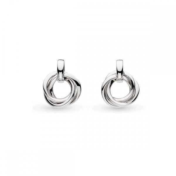 Kit Heath Ladies Bevel Trilogy Intertwining Drop Earrings