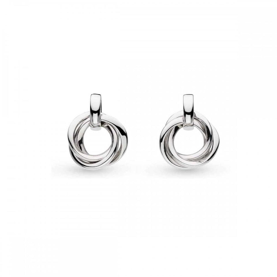Kit Heath Ladies Bevel Trilogy Intertwining Drop Earrings