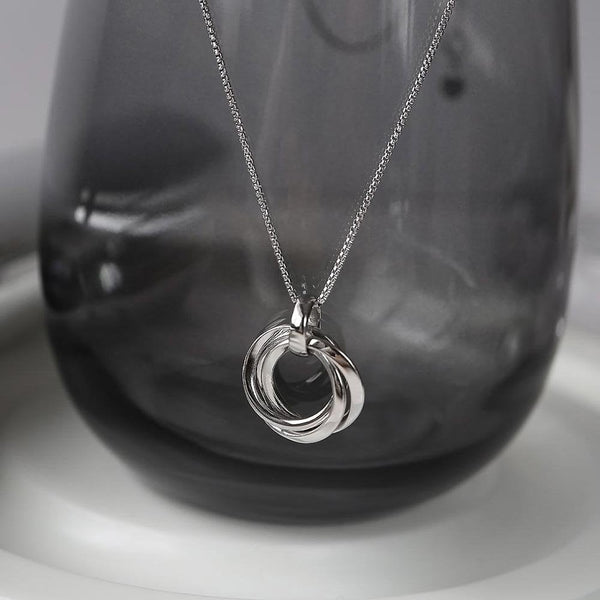 Kit Heath Ladies Bevel Trilogy Small Interwoven Necklace